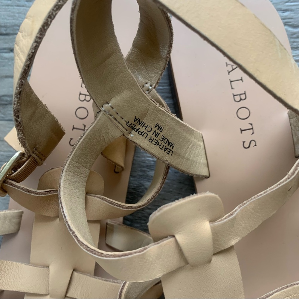 Talbots Leather Strappy Buckle Sandals - Picture 6 of 11